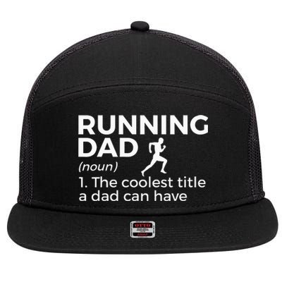 Funny Marathon Running and Cross Country Runner Runners 7 Panel Mesh Trucker Snapback Hat