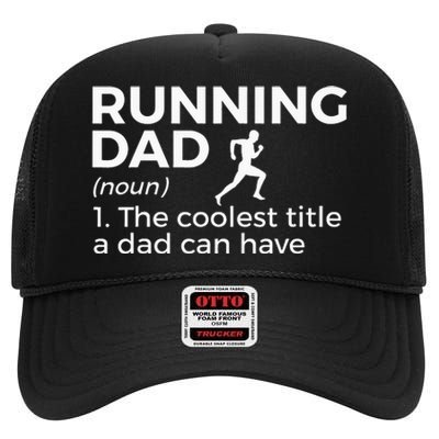 Funny Marathon Running and Cross Country Runner Runners High Crown Mesh Back Trucker Hat