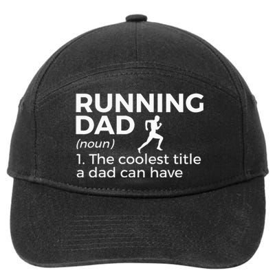 Funny Marathon Running and Cross Country Runner Runners 7-Panel Snapback Hat