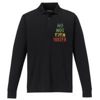 fasting mode ramadan on it's ramadan y'all Performance Long Sleeve Polo