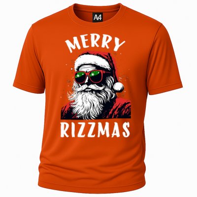 Funny Merry Rizzmas Christmas Rizz Santa Claus Charisma Cool Cooling Performance Crew T-Shirt