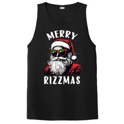 Funny Merry Rizzmas Christmas Rizz Santa Claus Charisma Cool PosiCharge Competitor Tank