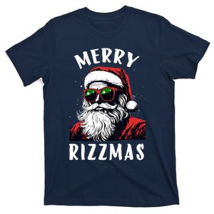 Funny Merry Rizzmas Christmas Rizz Santa Claus Charisma Cool T-Shirt