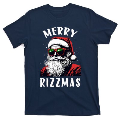 Funny Merry Rizzmas Christmas Rizz Santa Claus Charisma Cool T-Shirt