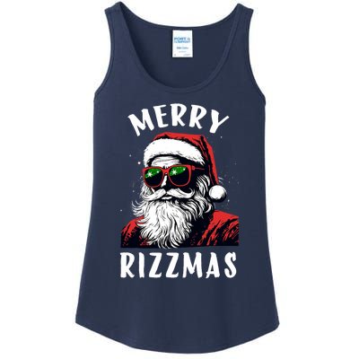 Funny Merry Rizzmas Christmas Rizz Santa Claus Charisma Cool Ladies Essential Tank