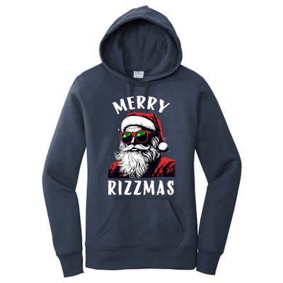 Funny Merry Rizzmas Christmas Rizz Santa Claus Charisma Cool Women's Pullover Hoodie