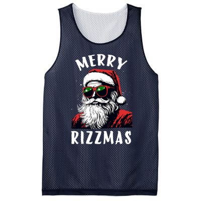 Funny Merry Rizzmas Christmas Rizz Santa Claus Charisma Cool Mesh Reversible Basketball Jersey Tank