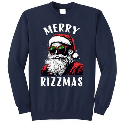 Funny Merry Rizzmas Christmas Rizz Santa Claus Charisma Cool Tall Sweatshirt