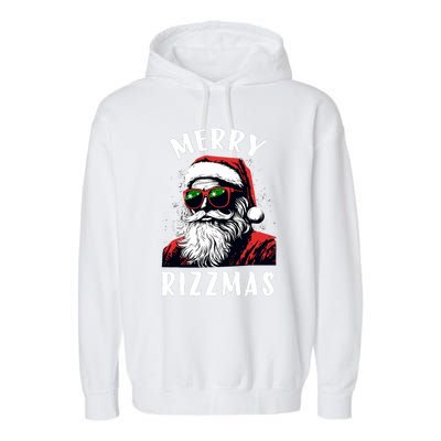 Funny Merry Rizzmas Christmas Rizz Santa Claus Charisma Cool Garment-Dyed Fleece Hoodie