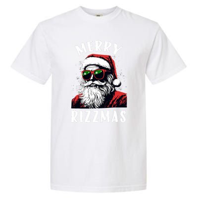 Funny Merry Rizzmas Christmas Rizz Santa Claus Charisma Cool Garment-Dyed Heavyweight T-Shirt