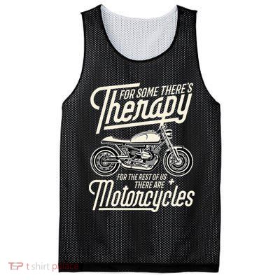 Funny Motorcycle Rider Therapy Vintage Biker Gift Short Sleeve Mesh Reversible Basketball Jersey Tank