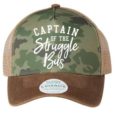 Funny Mom Sassy Classy Sarcastic Captain Of The Struggle Bus Cute Gift Legacy Tie Dye Trucker Hat