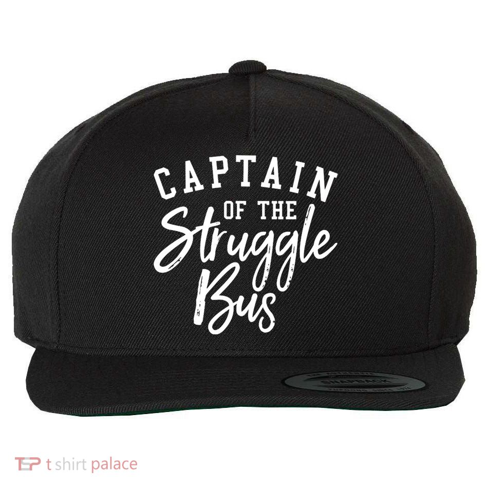 Funny Mom Sassy Classy Sarcastic Captain Of The Struggle Bus Cute Gift Wool Snapback Cap