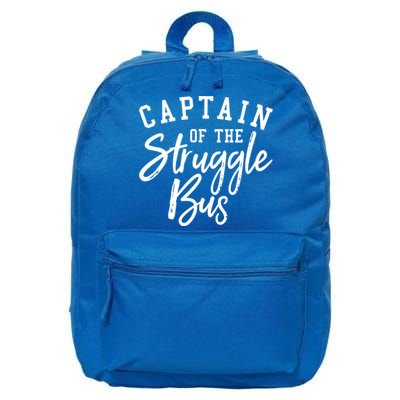Funny Mom Sassy Classy Sarcastic Captain Of The Struggle Bus Cute Gift 16 in Basic Backpack