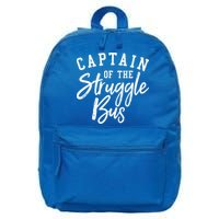 Funny Mom Sassy Classy Sarcastic Captain Of The Struggle Bus Cute Gift 16 in Basic Backpack