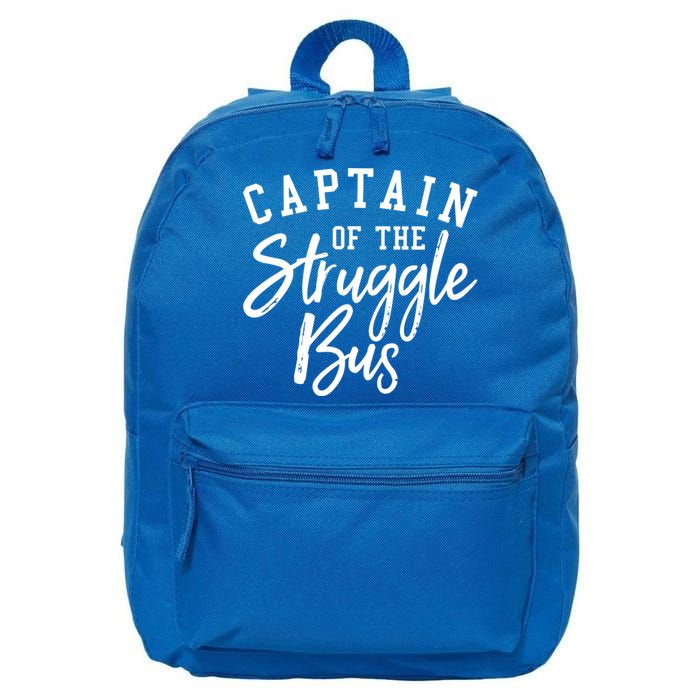 Funny Mom Sassy Classy Sarcastic Captain Of The Struggle Bus Cute Gift 16 in Basic Backpack