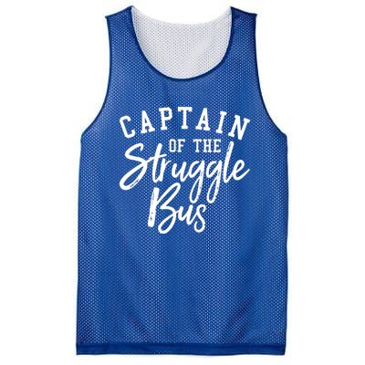 Funny Mom Sassy Classy Sarcastic Captain Of The Struggle Bus Cute Gift Mesh Reversible Basketball Jersey Tank