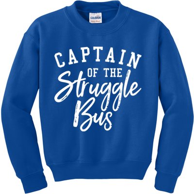Funny Mom Sassy Classy Sarcastic Captain Of The Struggle Bus Cute Gift Kids Sweatshirt