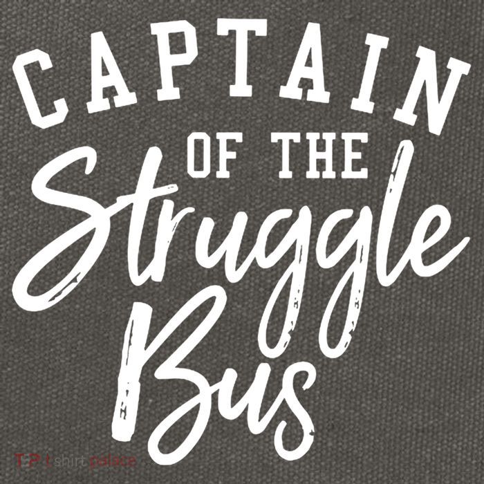 Funny Mom Sassy Classy Sarcastic Captain Of The Struggle Bus Cute Gift Cotton Canvas Backpack