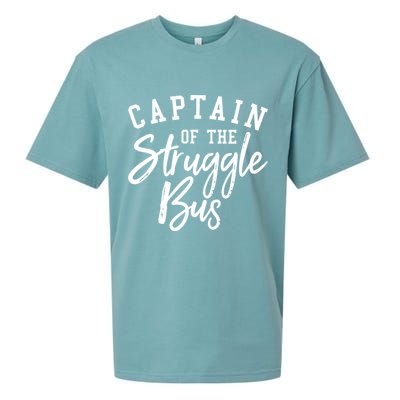 Funny Mom Sassy Classy Sarcastic Captain Of The Struggle Bus Cute Gift Sueded Cloud Jersey T-Shirt