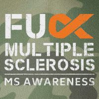 Fuck Multiple Sclerosis Ms Awareness Support Ribbon Legacy Tie Dye Trucker Hat