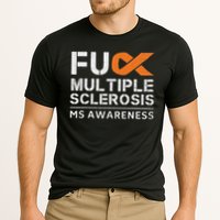 Fuck Multiple Sclerosis Ms Awareness Support Ribbon Performance Shirt