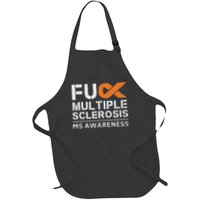 Fuck Multiple Sclerosis Ms Awareness Support Ribbon Apron