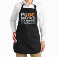 Fuck Multiple Sclerosis Ms Awareness Support Ribbon Apron