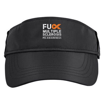 Fuck Multiple Sclerosis Ms Awareness Support Ribbon Adult Drive Performance Visor