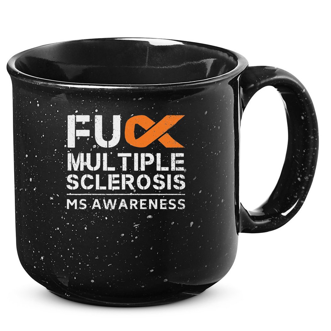 Fuck Multiple Sclerosis Ms Awareness Support Ribbon 15oz Campfire Ceramic Mug