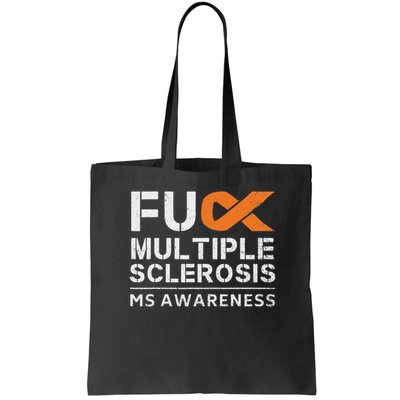 Fuck Multiple Sclerosis Ms Awareness Support Ribbon Bag