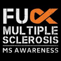 Fuck Multiple Sclerosis Ms Awareness Support Ribbon Pom Pom 12in Knit Beanie