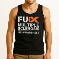Fuck Multiple Sclerosis Ms Awareness Support Ribbon Tank Top