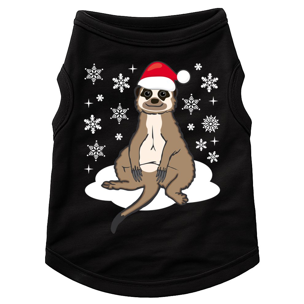 Funny Meerkat Santa Christmas Gift Classic Doggie Tank