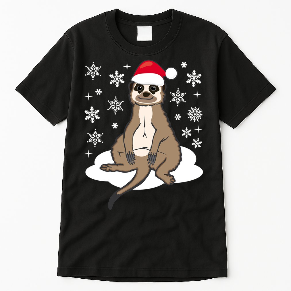 Funny Meerkat Santa Christmas Gift Classic Tall T-Shirt