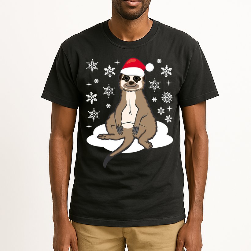 Funny Meerkat Santa Christmas Gift Classic Tall T-Shirt