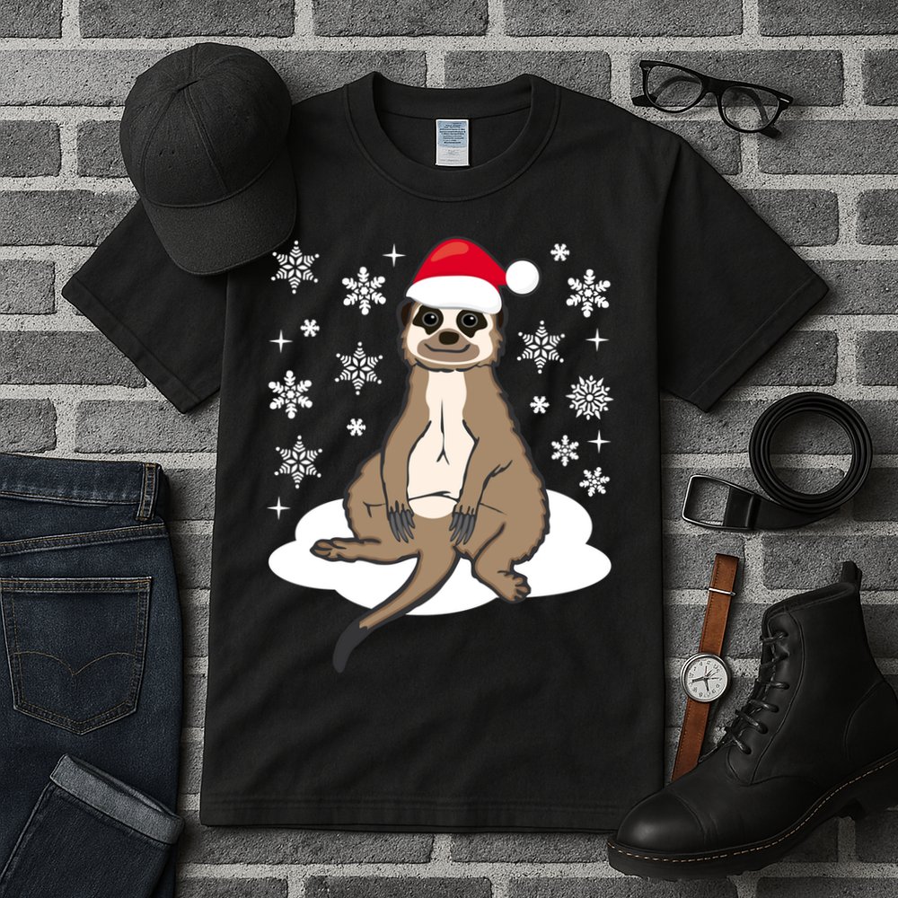 Funny Meerkat Santa Christmas Gift Classic Tall T-Shirt
