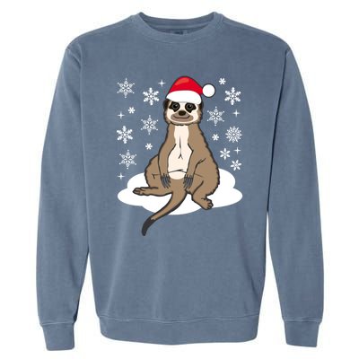 Funny Meerkat Santa Christmas Gift Classic Garment-Dyed Sweatshirt