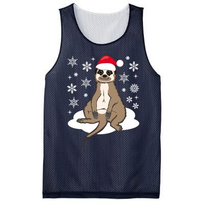 Funny Meerkat Santa Christmas Gift Classic Mesh Reversible Basketball Jersey Tank