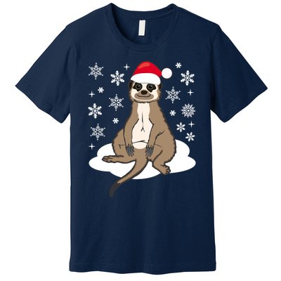 Funny Meerkat Santa Christmas Gift Classic Premium T-Shirt