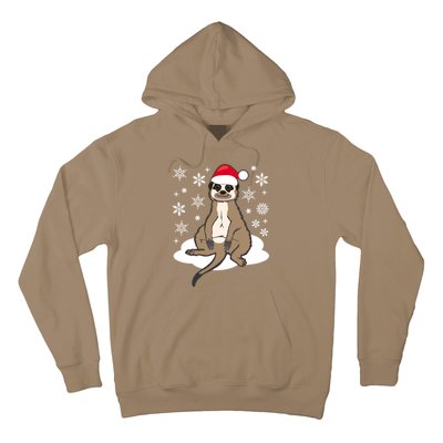 Funny Meerkat Santa Christmas Gift Classic Hoodie