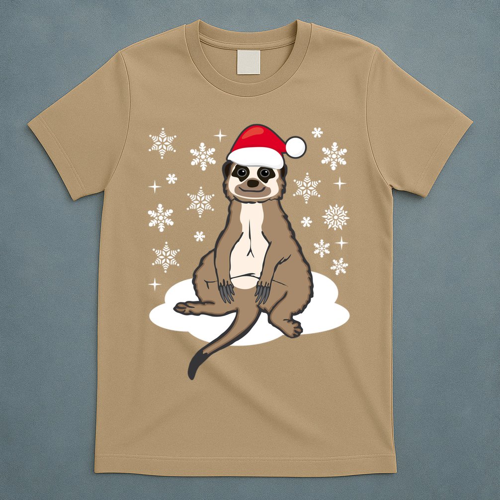 Funny Meerkat Santa Christmas Gift Classic T-Shirt