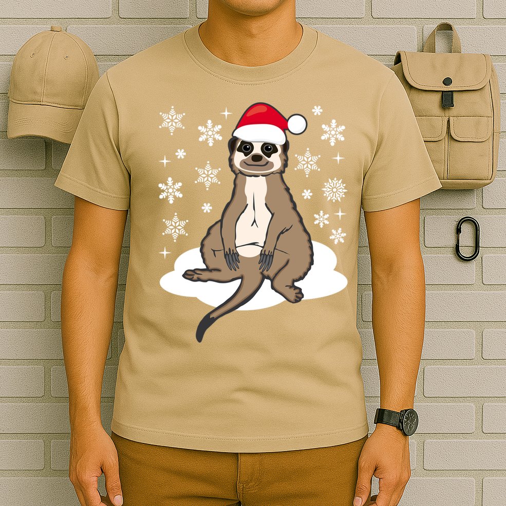 Funny Meerkat Santa Christmas Gift Classic T-Shirt