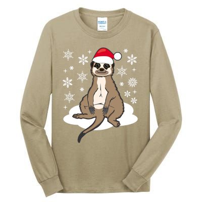 Funny Meerkat Santa Christmas Gift Classic Tall Long Sleeve T-Shirt