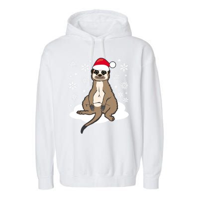 Funny Meerkat Santa Christmas Gift Classic Garment-Dyed Fleece Hoodie