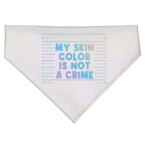 Funny My Skin Color Is Not A Crime Black Empowert Cool Gift USA-Made Doggie Bandana