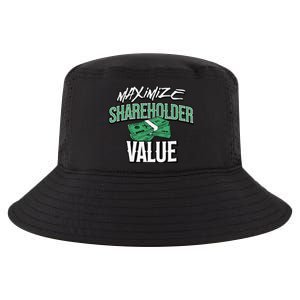 Funny Maximize Shareholder Value Ironic Corporate Quote Cool Comfort Performance Bucket Hat