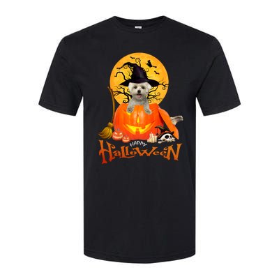 Funny Maltese Spooky Halloween Softstyle® CVC T-Shirt