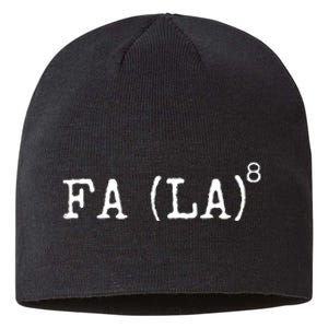 Funny Math Science Christmas Formula Sustainable Beanie