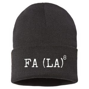 Funny Math Science Christmas Formula Sustainable Knit Beanie